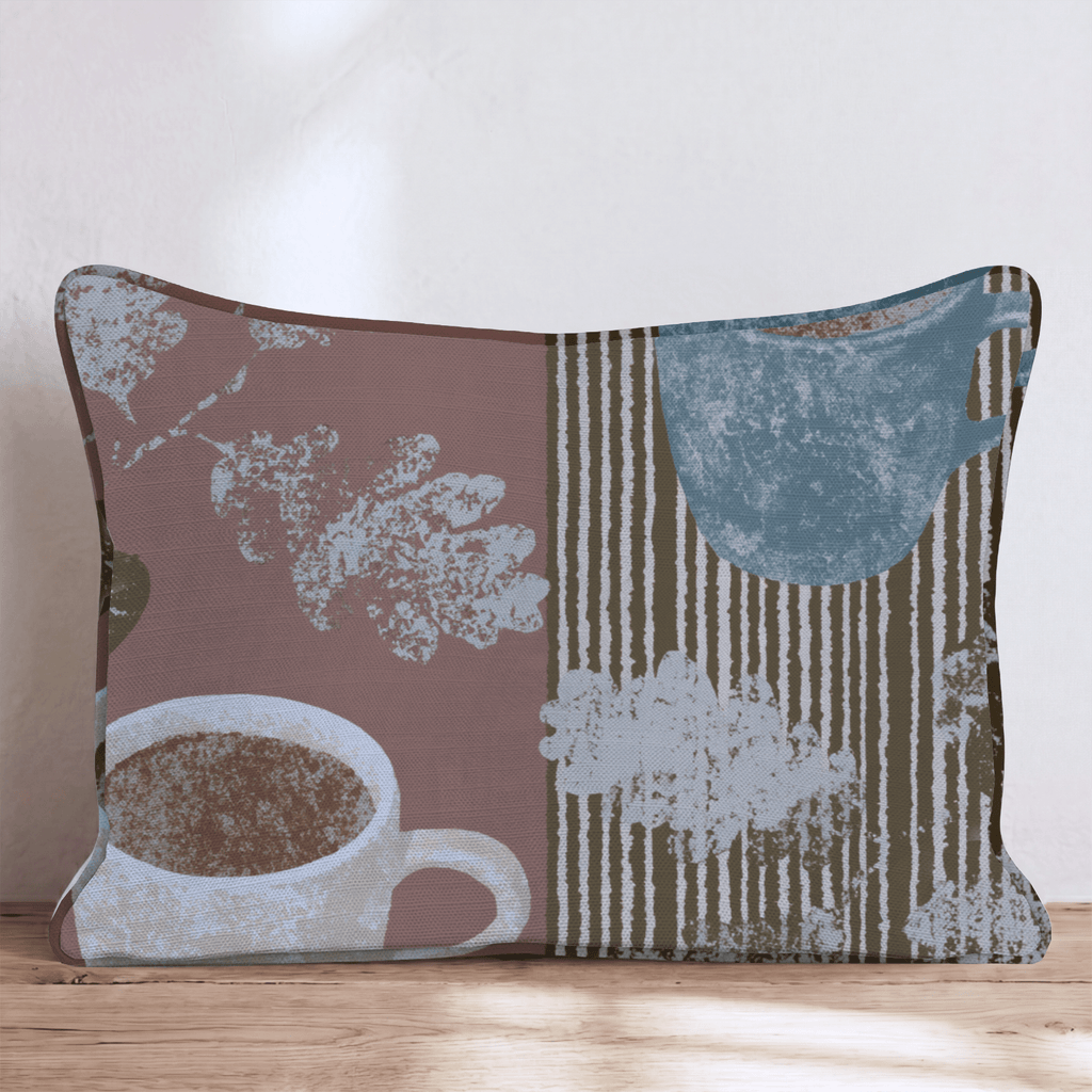 Fall Night Latte Throw Pillow - Hillcroft Home