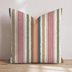 Fall Party Stripes Throw Pillow - Hillcroft Home