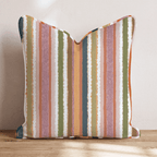 Fall Party Stripes Throw Pillow - Hillcroft Home