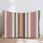 Fall Party Stripes Throw Pillow - Hillcroft Home