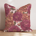 Fall Peony Bloom Throw Pillow - Hillcroft Home
