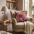 Fall Peony Bloom Throw Pillow - Hillcroft Home