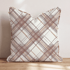 Fall Plaid Throw Pillow - Hillcroft Home