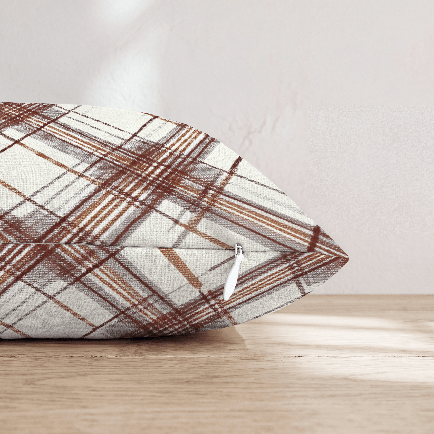 Fall Plaid Throw Pillow - Hillcroft Home