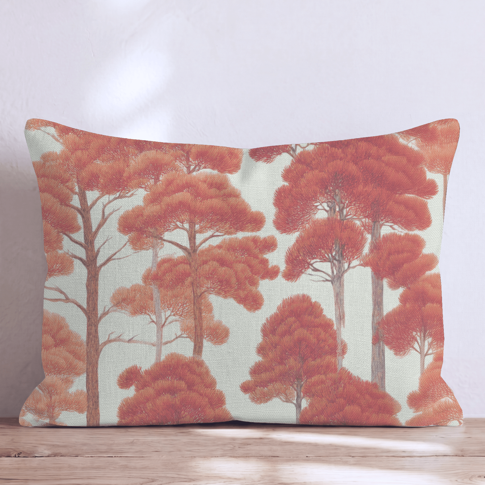 Fall Redwood Throw Pillow - Hillcroft Home