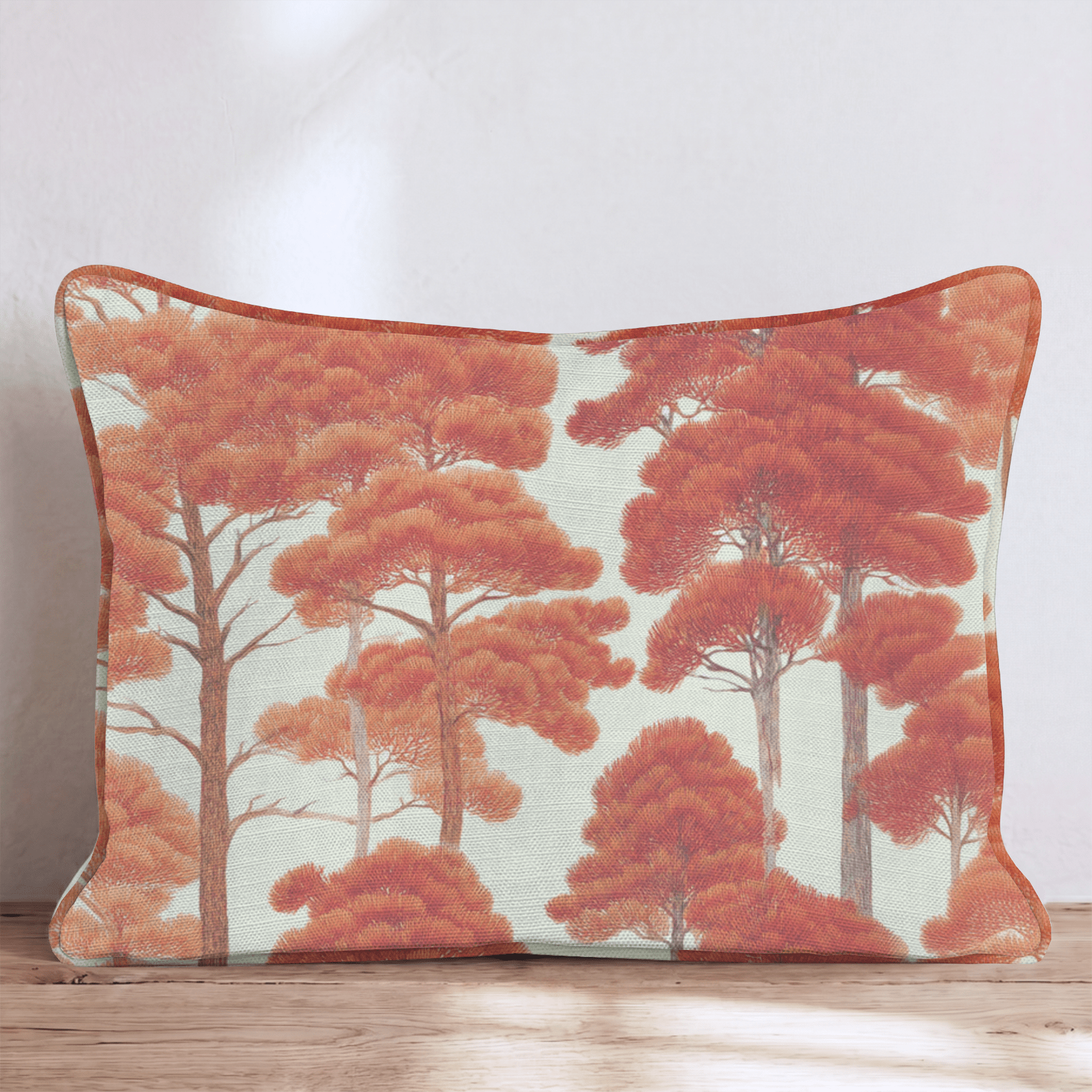 Fall Redwood Throw Pillow - Hillcroft Home