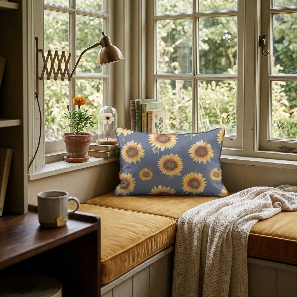 Fall Sunflowers Throw Pillow - Hillcroft Home