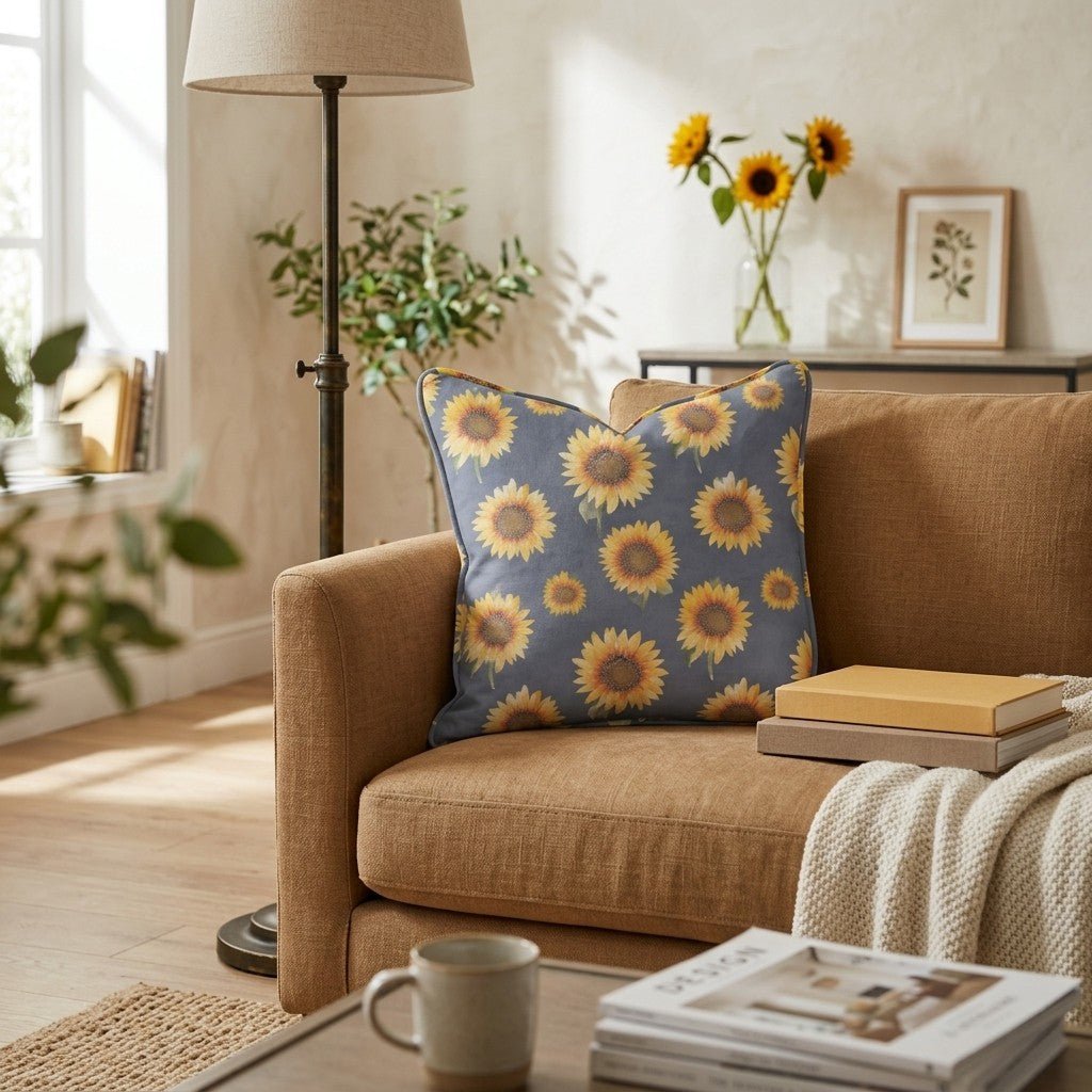Fall Sunflowers Throw Pillow - Hillcroft Home