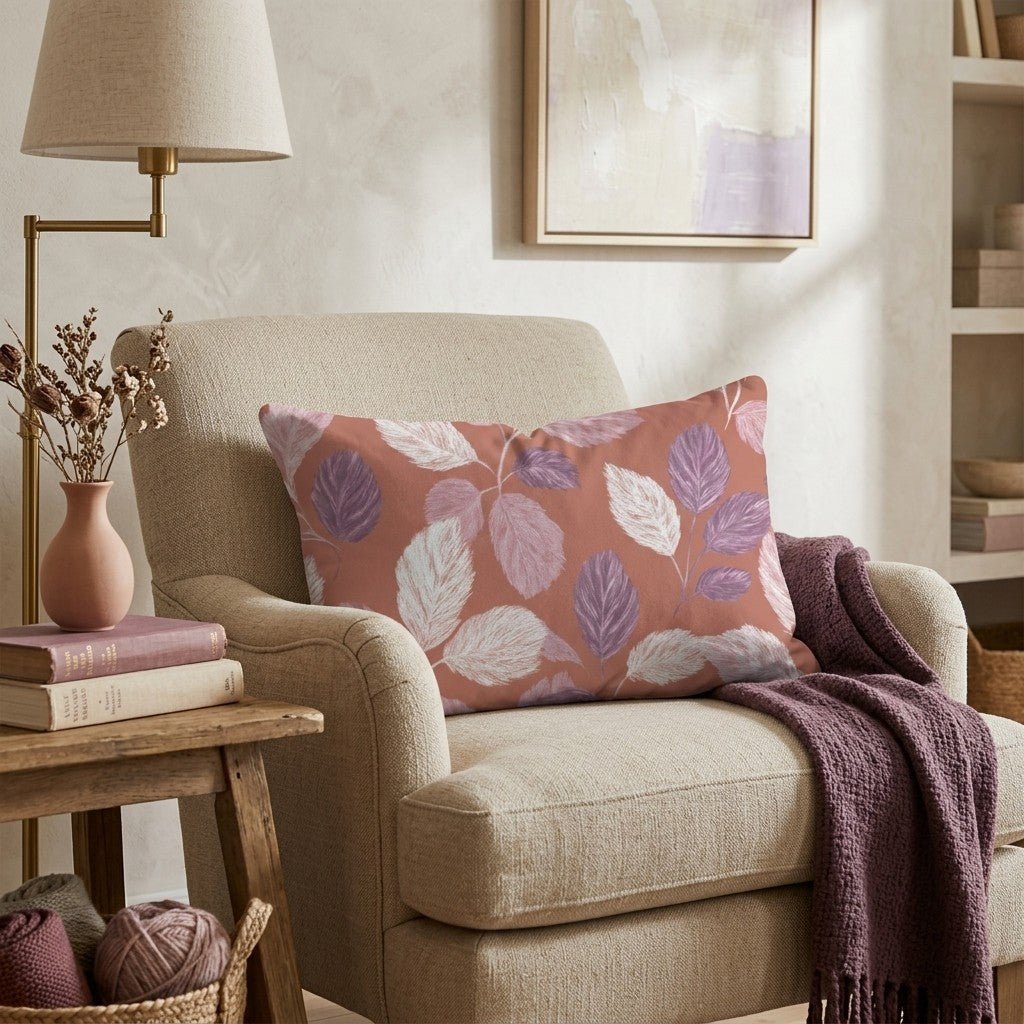 Fall Time Greenery Throw Pillow - Hillcroft Home