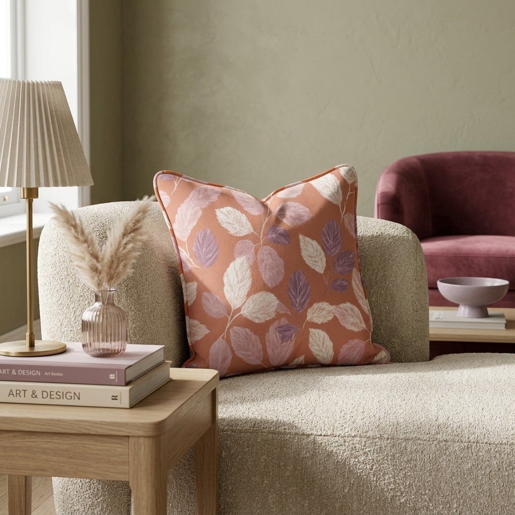 Fall Time Greenery Throw Pillow - Hillcroft Home
