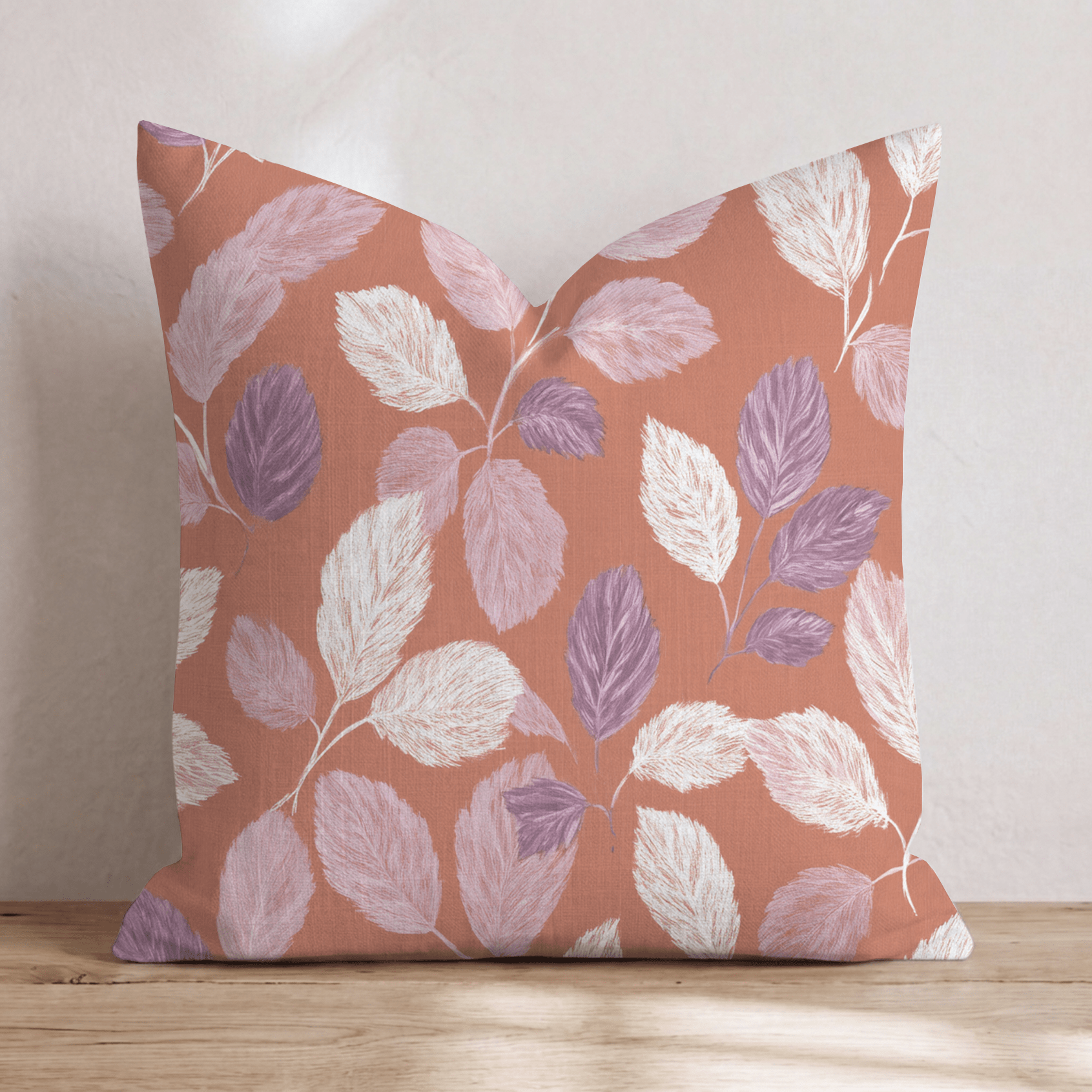 Fall Time Greenery Throw Pillow - Hillcroft Home