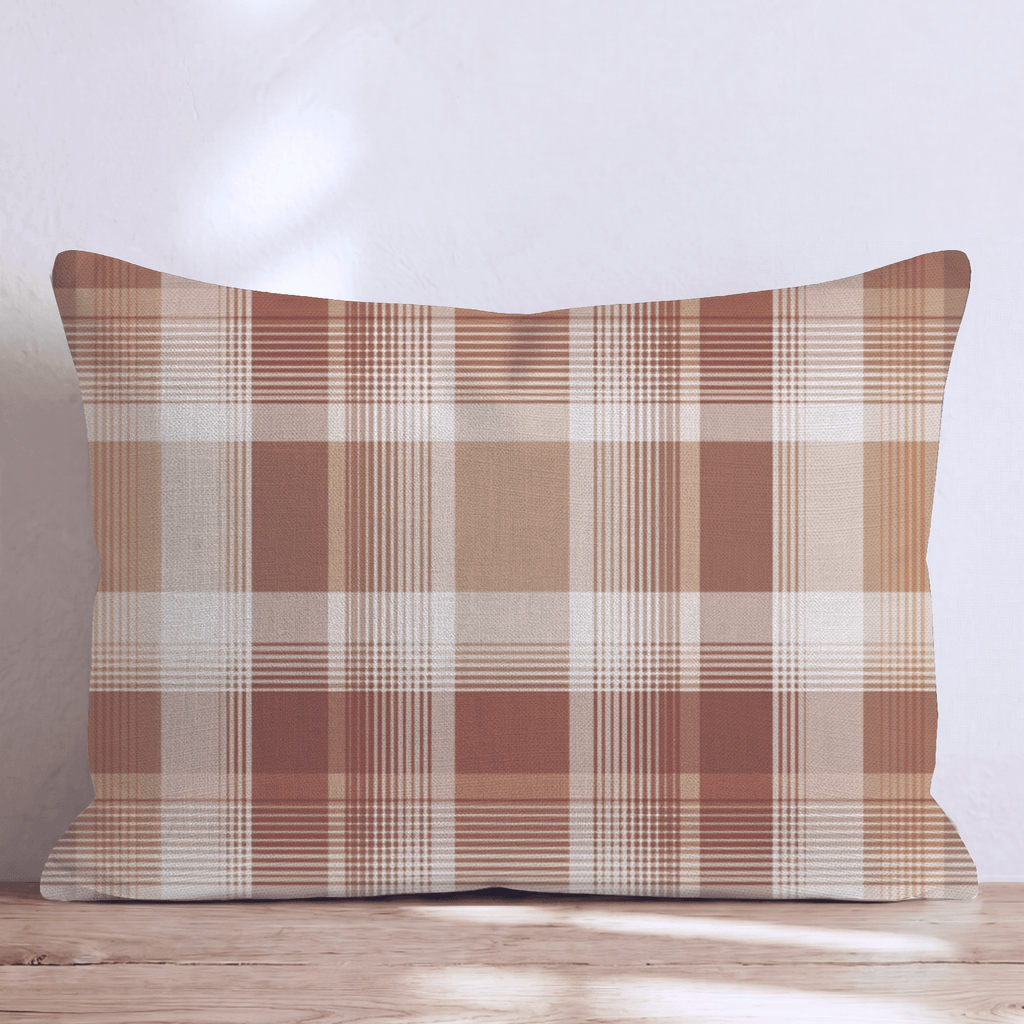 Falltime Plaid Throw Pillow - Hillcroft Home