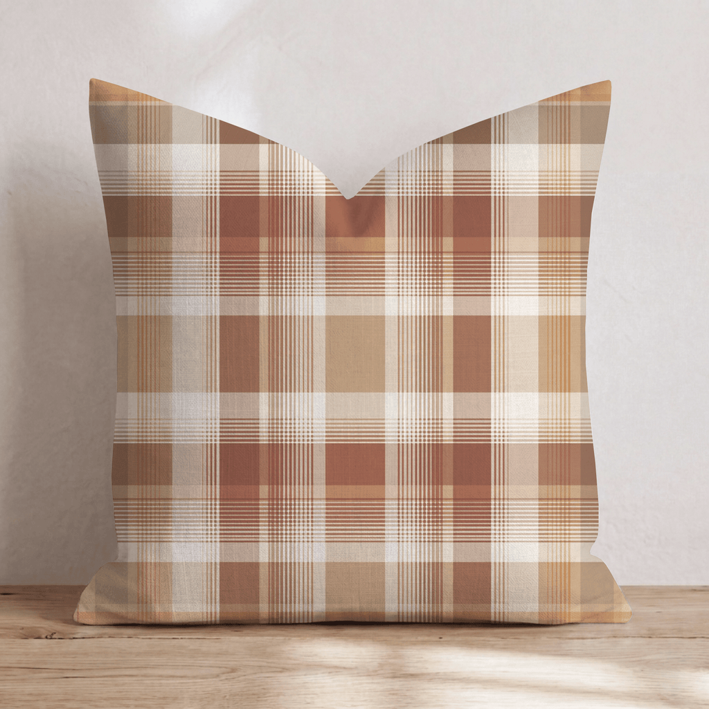 Falltime Plaid Throw Pillow - Hillcroft Home