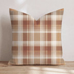 Falltime Plaid Throw Pillow - Hillcroft Home