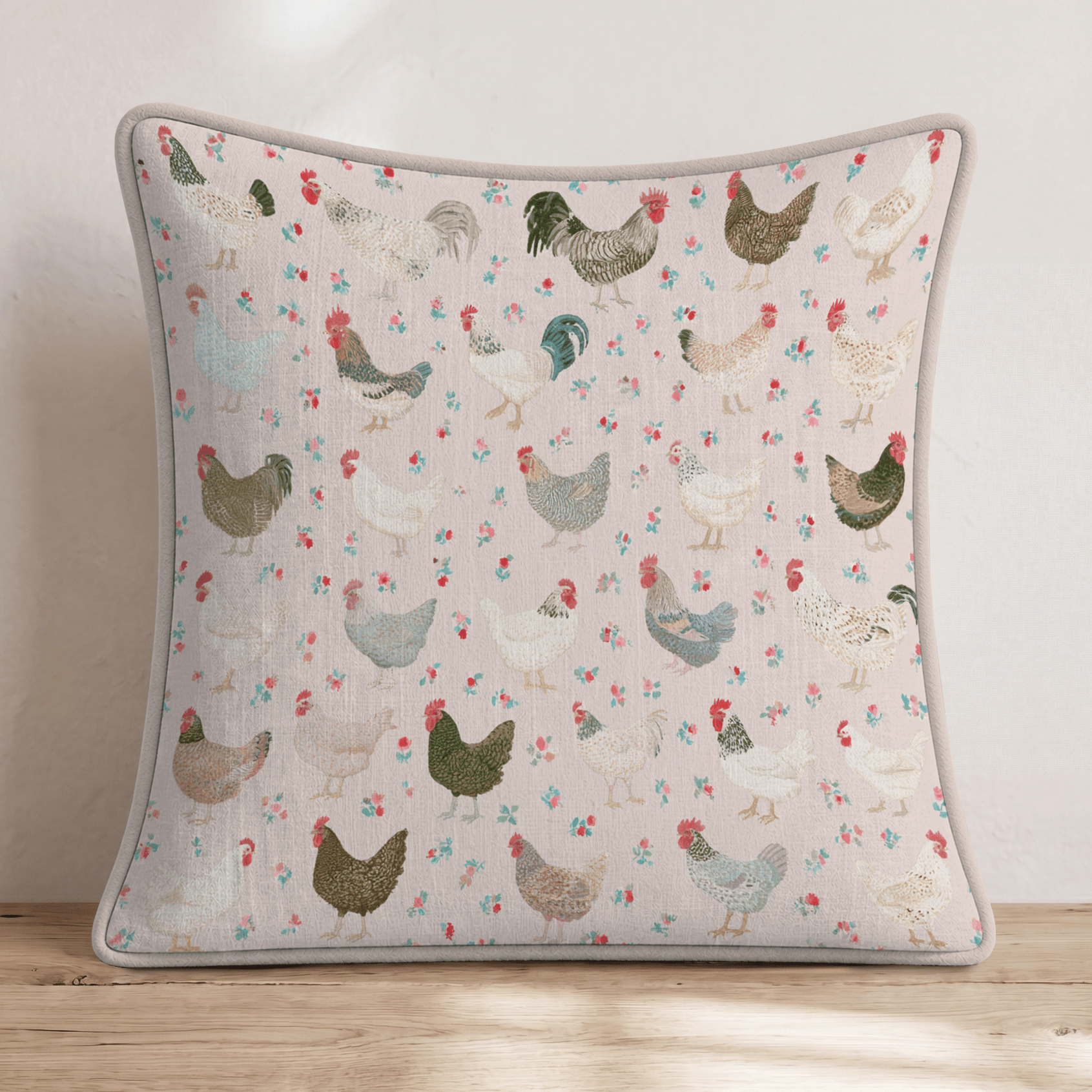 Farm Mornings Throw Pillow - Hillcroft Home