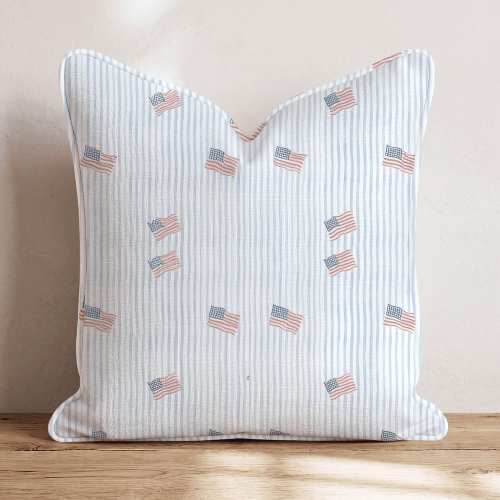 Feedom Stripes Throw Pillow - Hillcroft Home