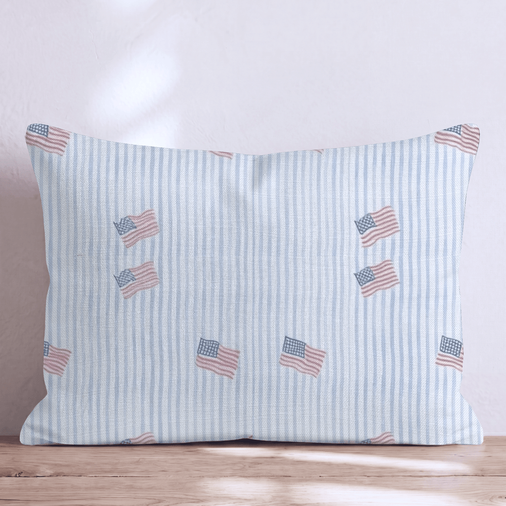 Feedom Stripes Throw Pillow - Hillcroft Home