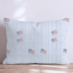 Feedom Stripes Throw Pillow - Hillcroft Home