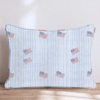 Feedom Stripes Throw Pillow - Hillcroft Home