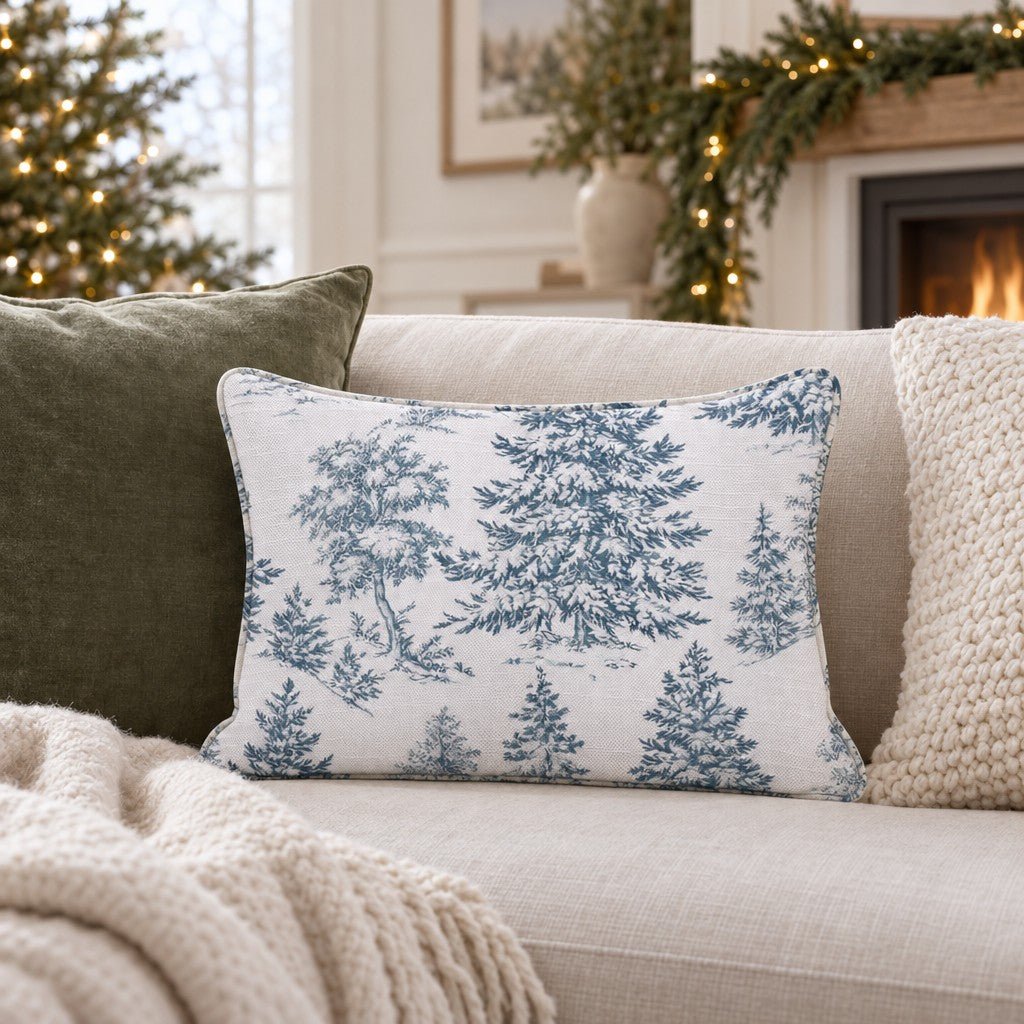 Feeling Blue Spruce Throw Pillow throw pillow - Hillcroft Home