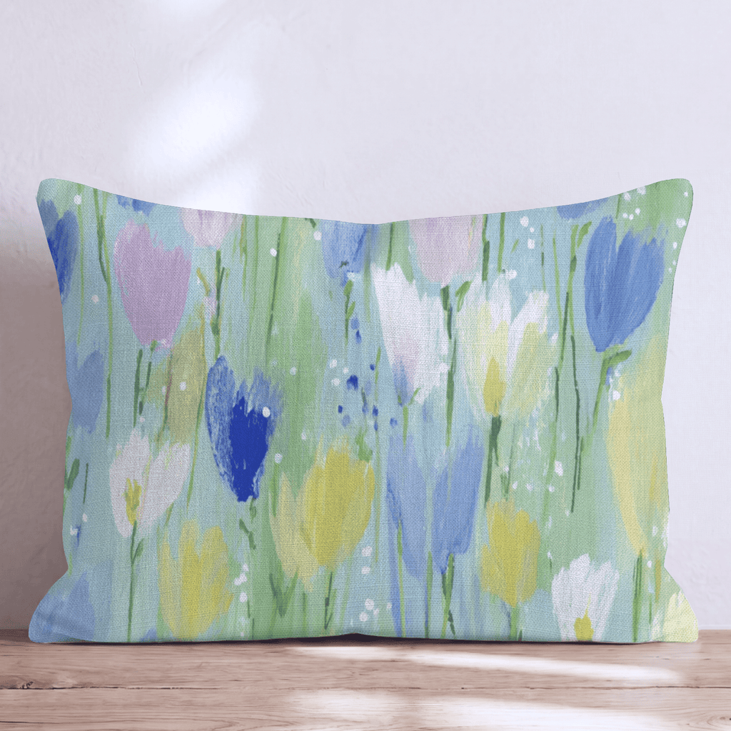 Feilds of Tulips Throw Pillow - Hillcroft Home