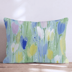 Feilds of Tulips Throw Pillow - Hillcroft Home