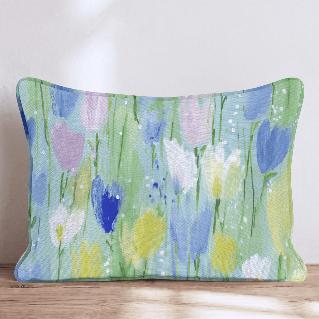 Feilds of Tulips Throw Pillow - Hillcroft Home