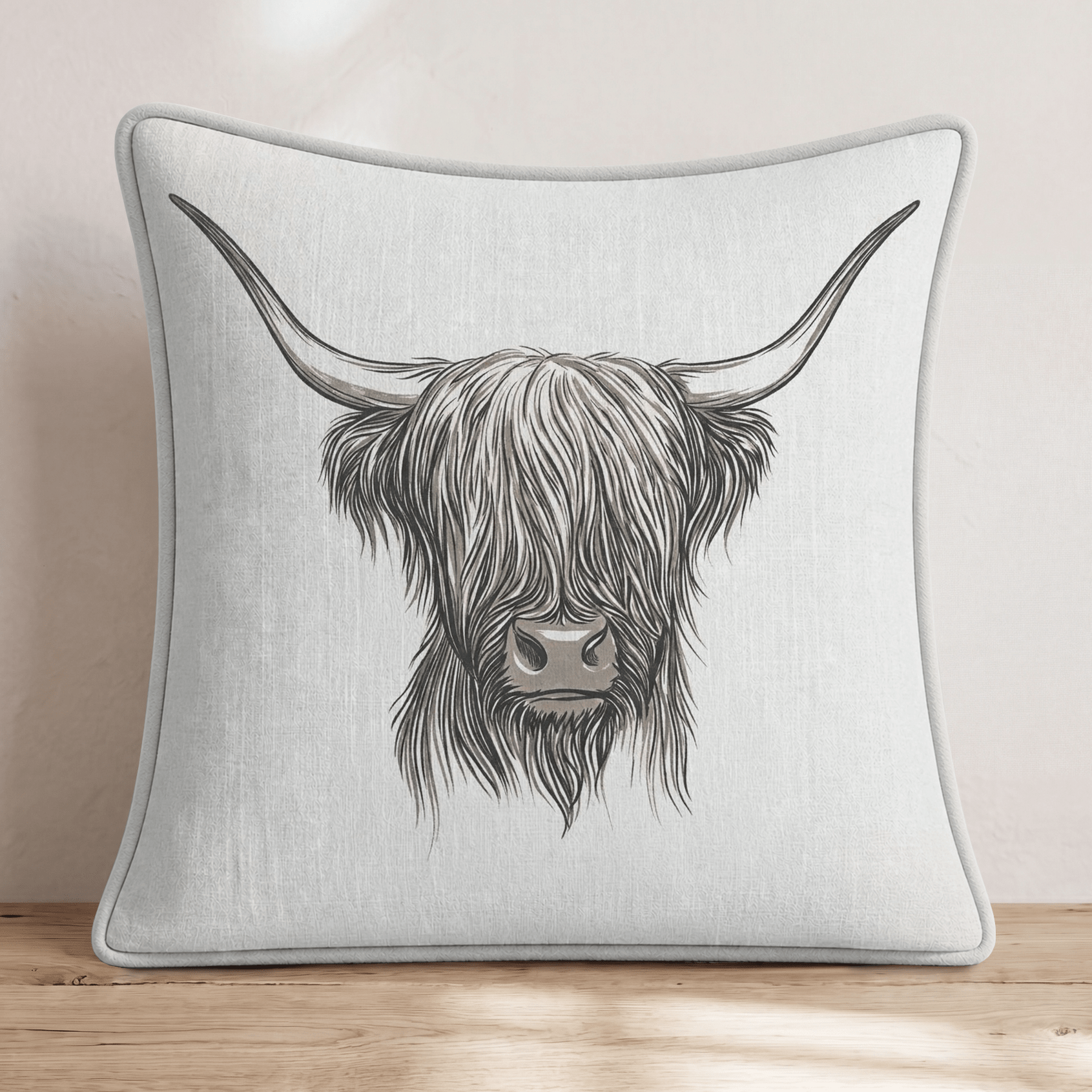 Fergus in Graphite Throw Pillow - Hillcroft Home