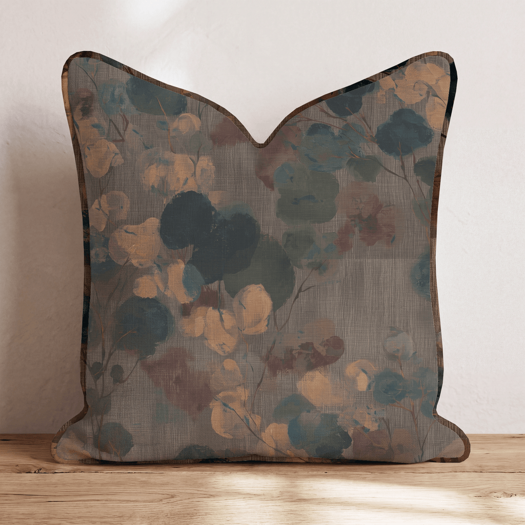 Fern Hollow Chestnut Throw Pillow throw pillow - Hillcroft Home