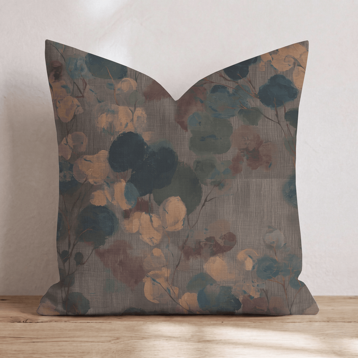 Fern Hollow Chestnut Throw Pillow throw pillow - Hillcroft Home