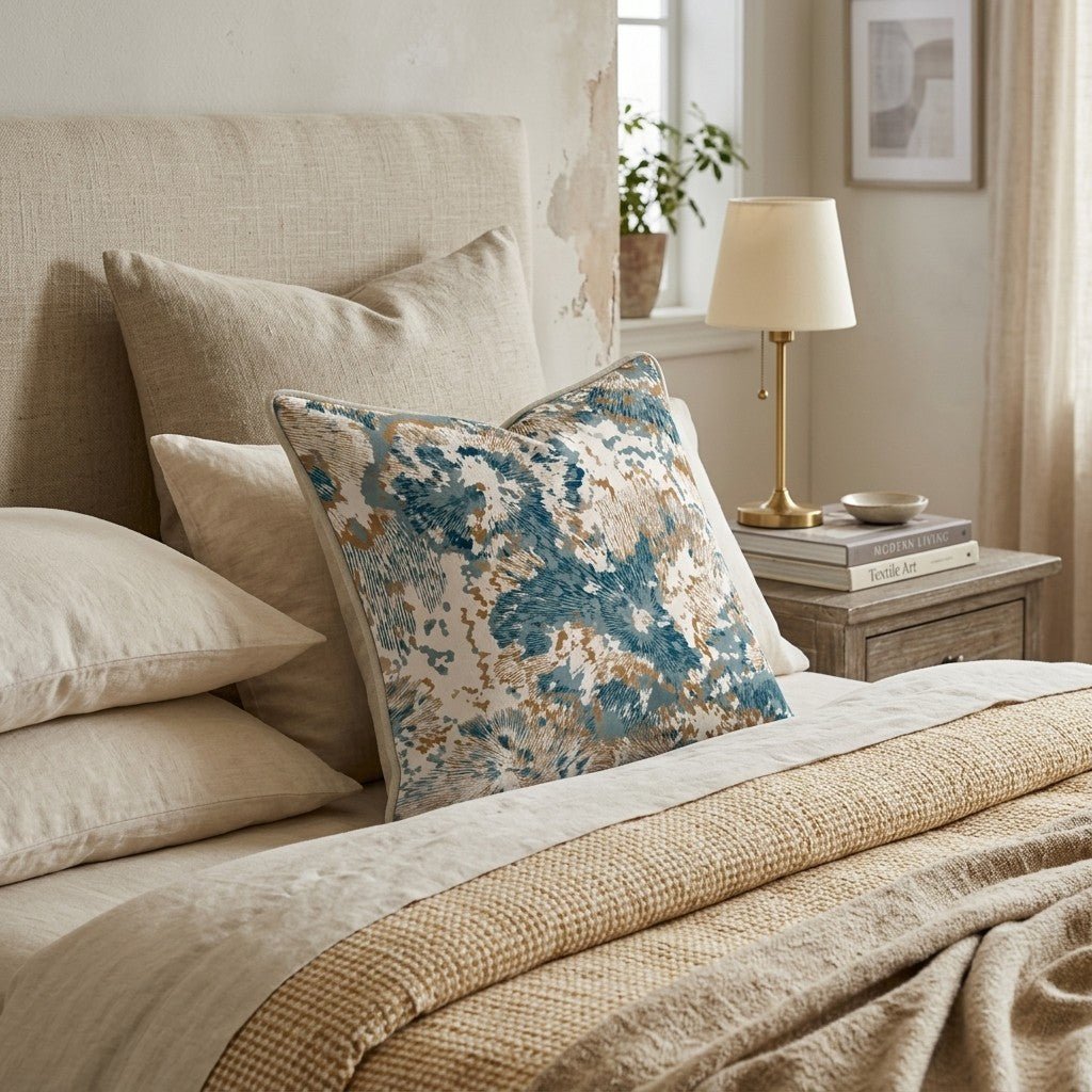 Fern Spirals Throw Pillow - Hillcroft Home