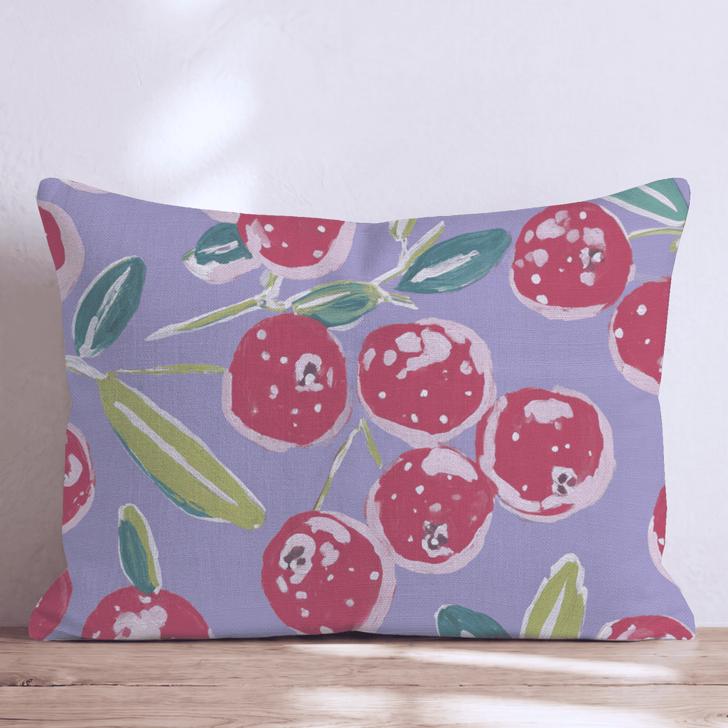 Festive Berry Delight Throw Pillow - Hillcroft Home