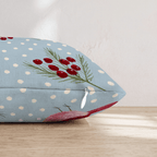 Festive Cardinal Throw Pillow - Hillcroft Home