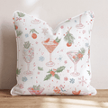 Festive Cocktail Party Throw Pillow - Hillcroft Home