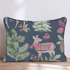 Festive Foresters Throw Pillow - Hillcroft Home
