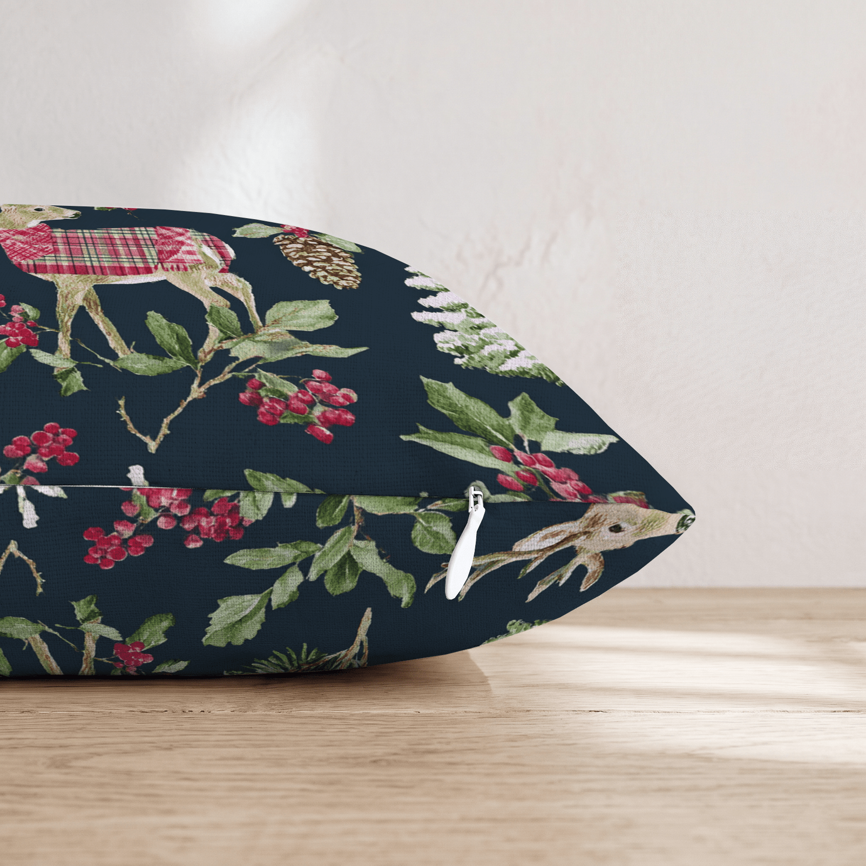 Festive Foresters Throw Pillow - Hillcroft Home