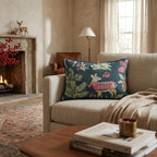 Festive Foresters Throw Pillow - Hillcroft Home