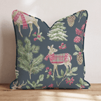 Festive Foresters Throw Pillow - Hillcroft Home