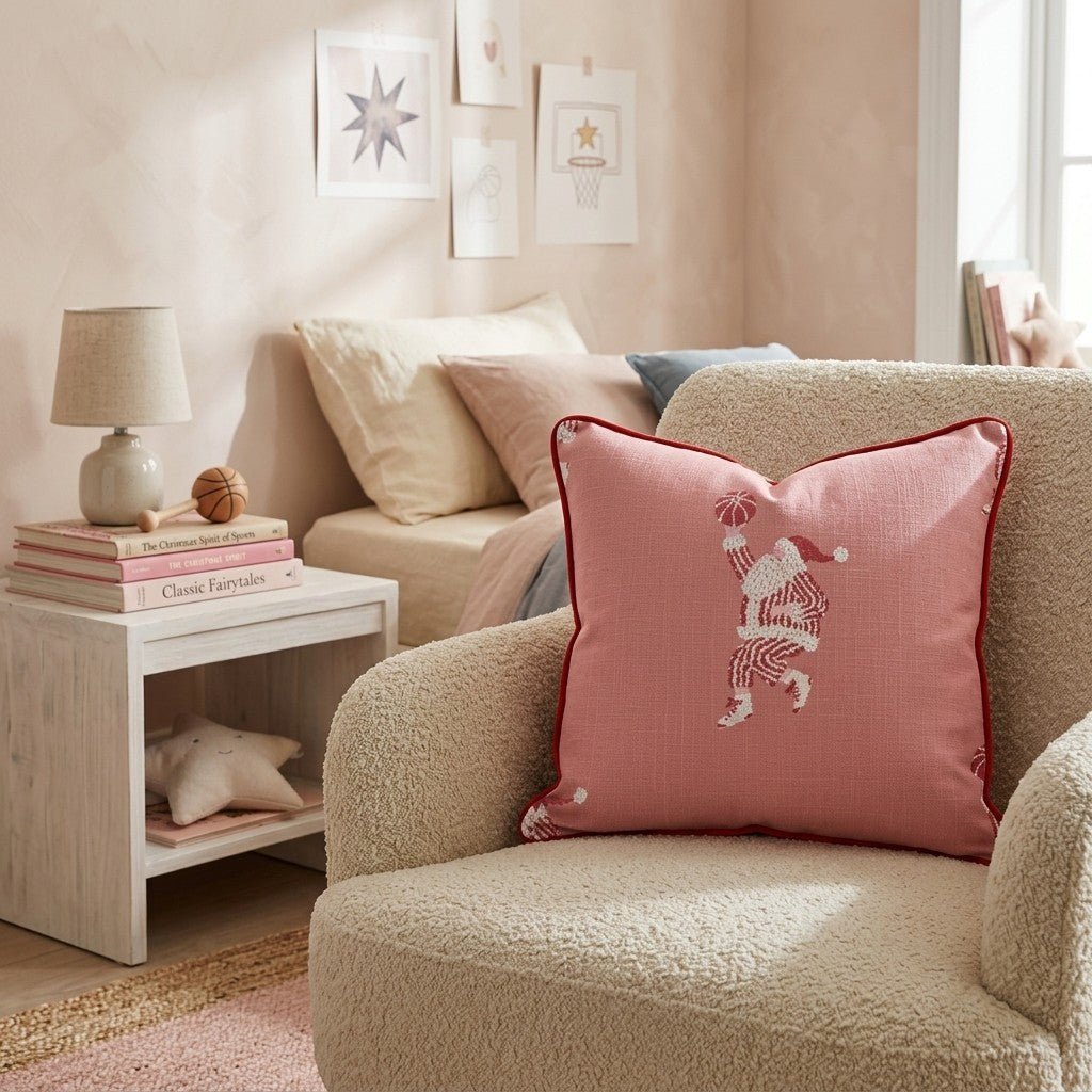 Festive Hoops Throw Pillow - Hillcroft Home