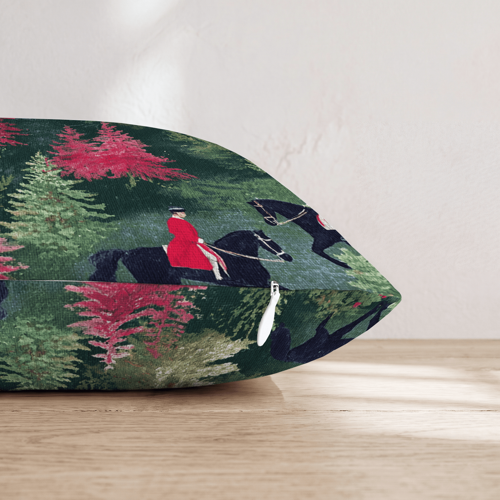 Festive Riders Throw Pillow - Hillcroft Home