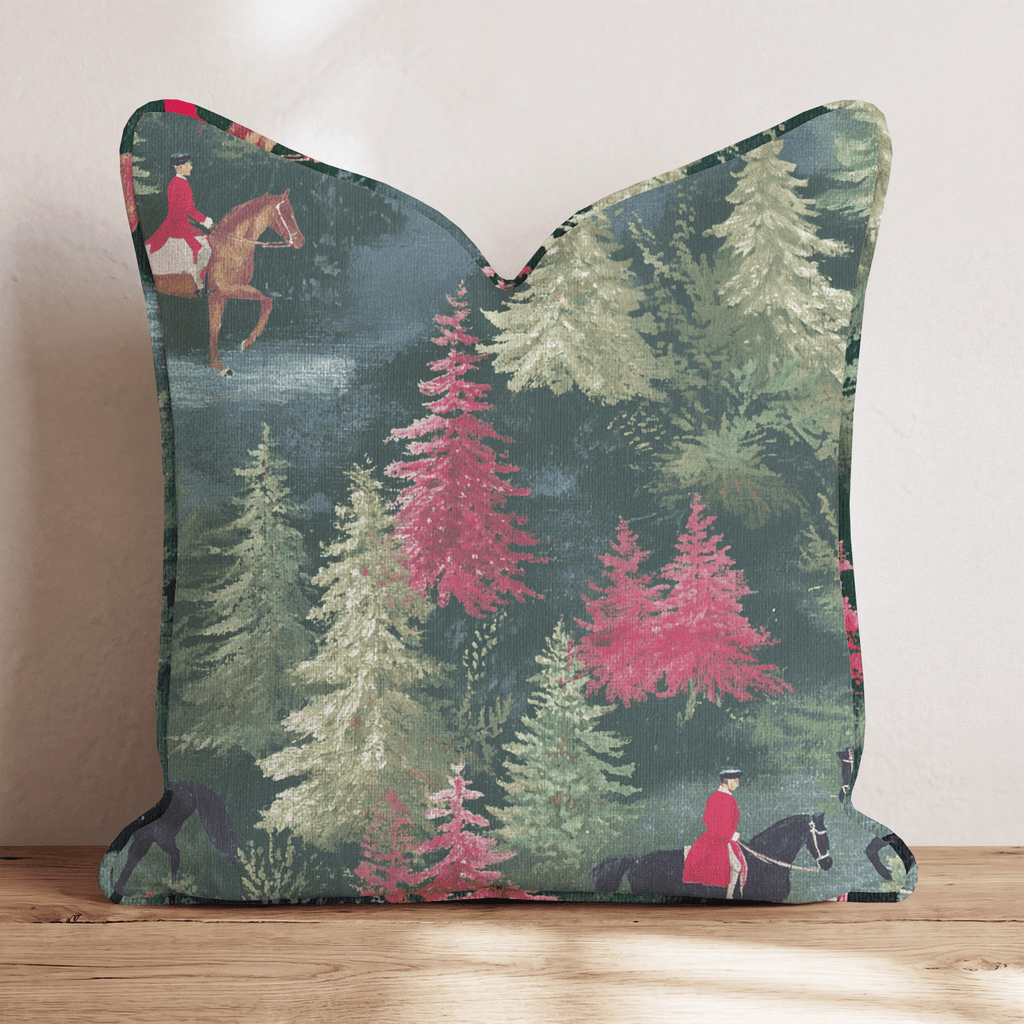 Festive Riders Throw Pillow - Hillcroft Home