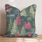 Festive Riders Throw Pillow - Hillcroft Home