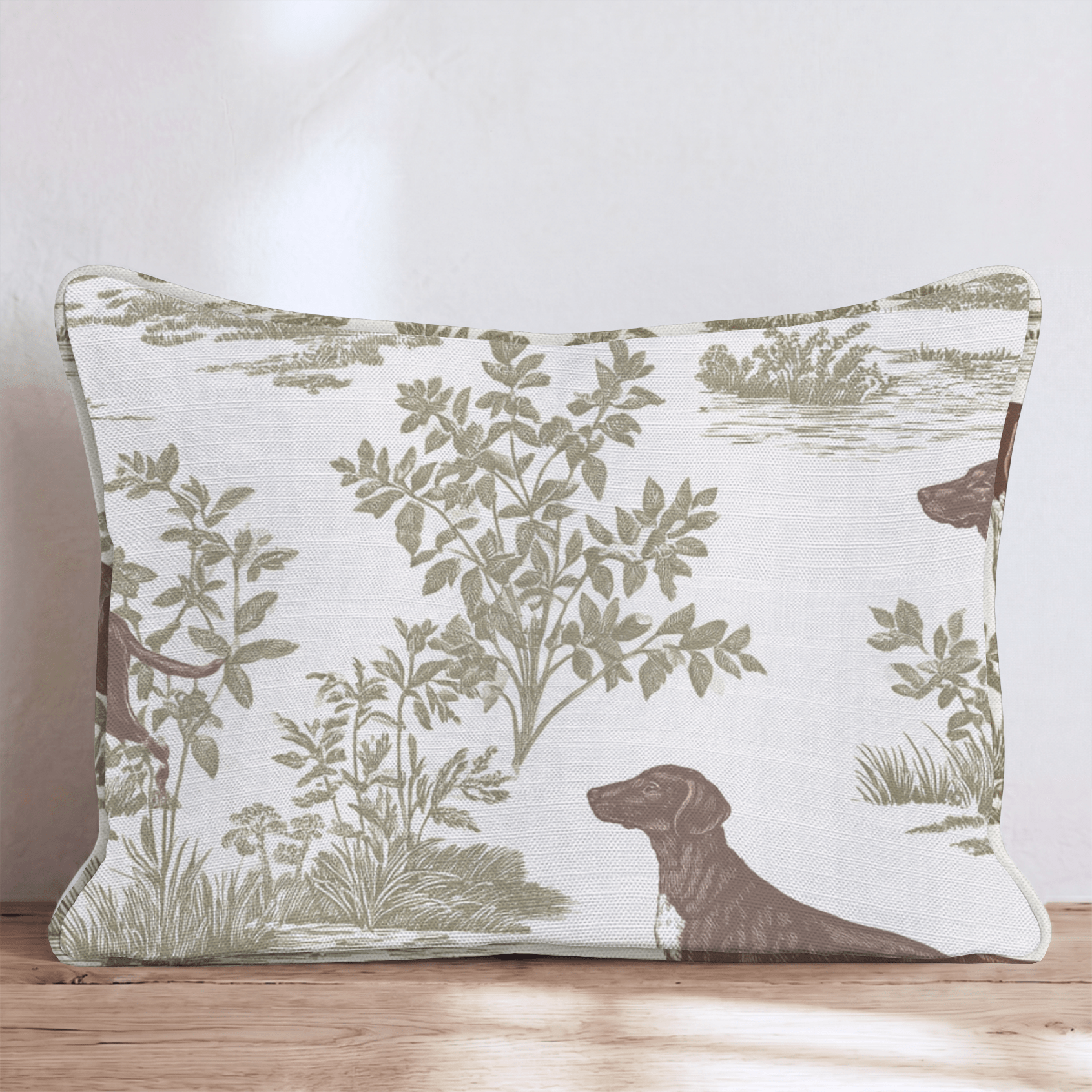 Field and Stream Toile Throw Pillow - Hillcroft Home