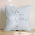 Figure Skating Throw Pillow - Hillcroft Home
