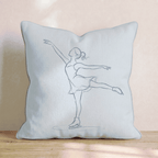 Figure Skating Throw Pillow - Hillcroft Home