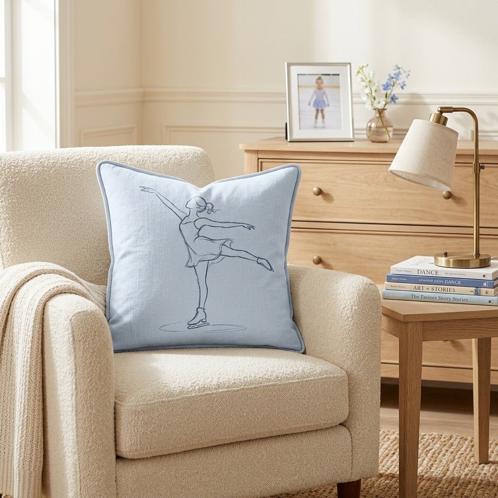 Figure Skating Throw Pillow - Hillcroft Home