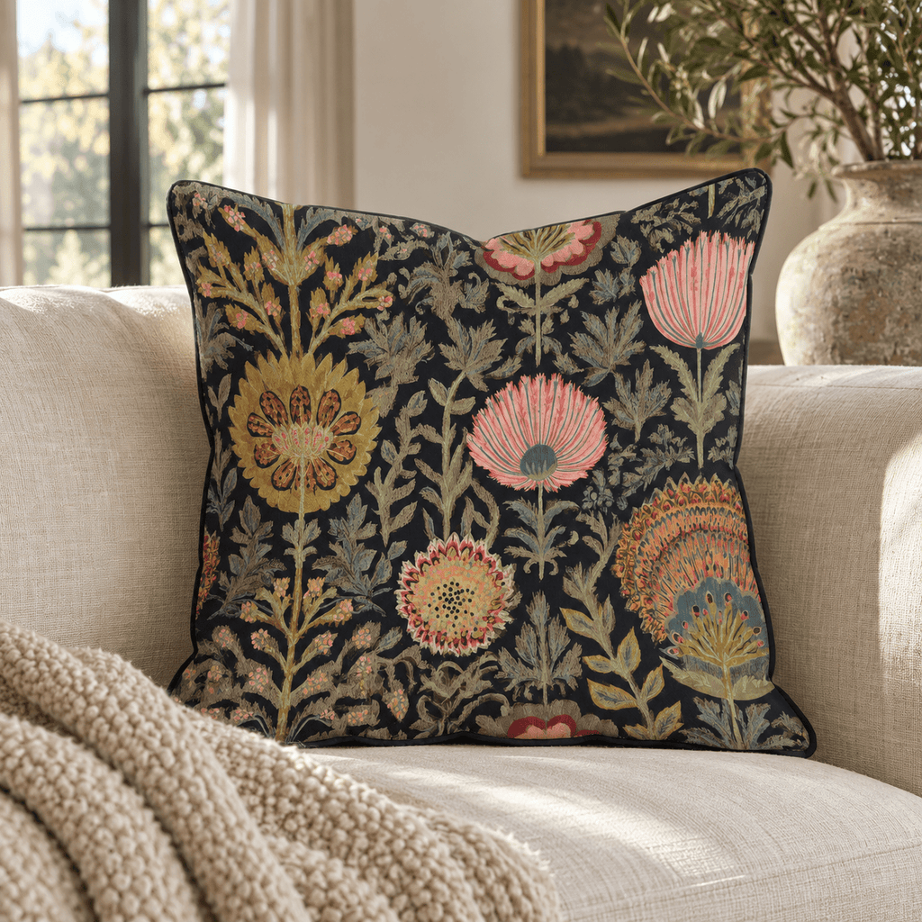Find the Mood Throw Pillow throw pillow - Hillcroft Home