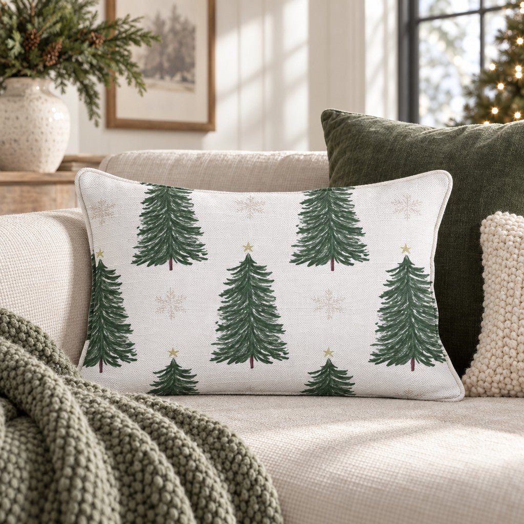 Fir-ever Yours Throw Pillow throw pillow - Hillcroft Home