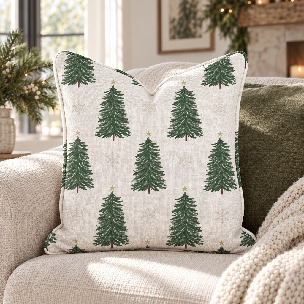 Fir-ever Yours Throw Pillow throw pillow - Hillcroft Home