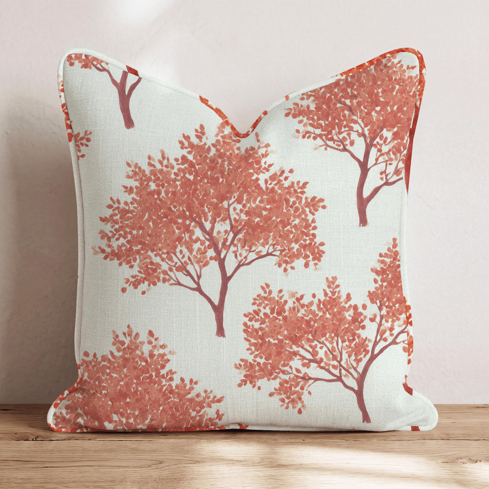 Fire Trees Throw Pillow - Hillcroft Home
